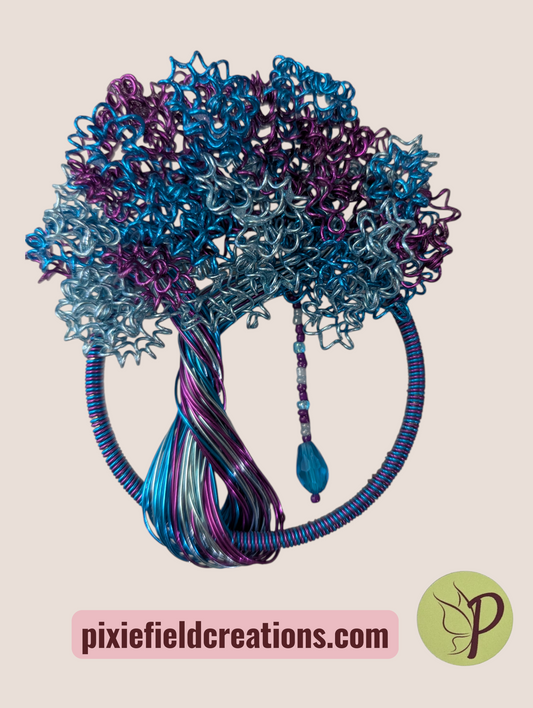 Wall Hanger (small)- Blue, Teal and Purple