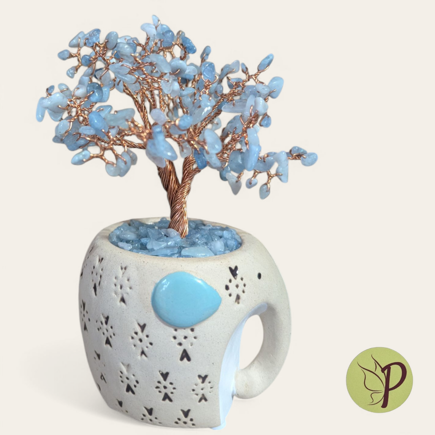 #184 - Elephant with Aquamarine