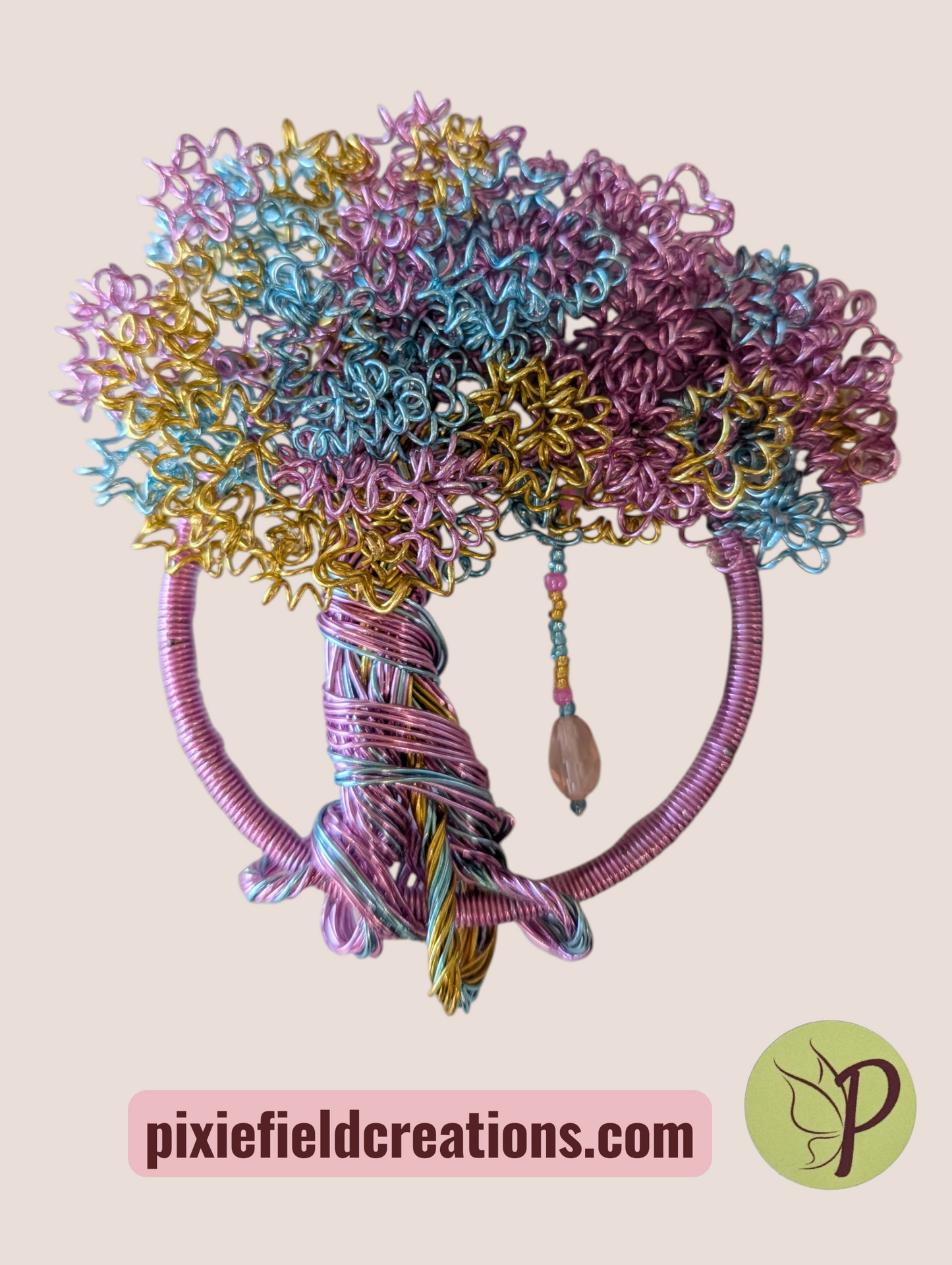 Wall Hanger (small)- Pink, Blue and Yellow
