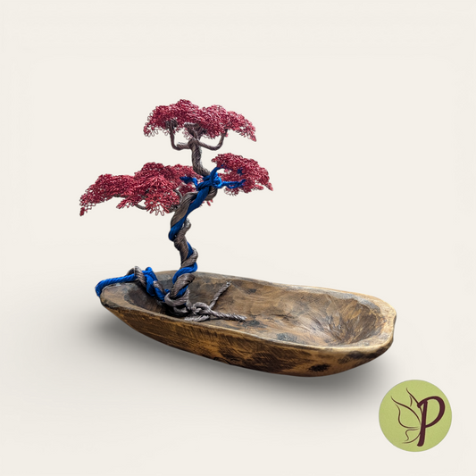 Red and Blue on Bowl